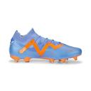 Future Match FG/AG Unisex Football Boots in Blue Glimmer/White/Ultra Orange, Size 11.5 by Puma