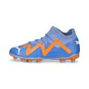 Future Match FG/AG Unisex Football Boots - Youth 8-16 Years in Blue Glimmer/White/Ultra Orange, Size 11 by Puma