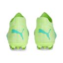 Future Match MG Unisex Football Boots - Youth 8-16 Years in Fast Yellow/Black/Electric Peppermint, Size 5 by Puma