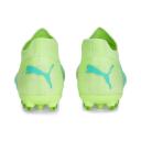 Future Match MG Unisex Football Boots - Youth 8-16 Years in Fast Yellow/Black/Electric Peppermint, Size 6 by Puma