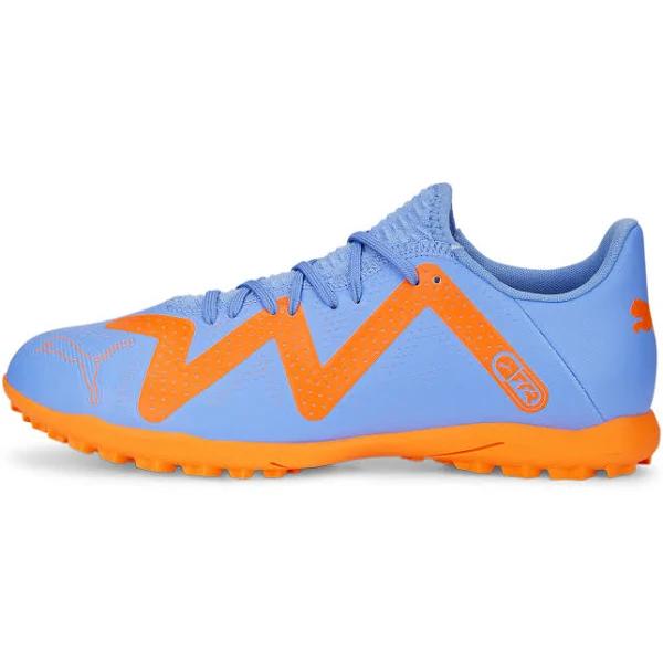 Future Play TT Unisex Football Boots in Blue Glimmer/White/Ultra Orange, Size 10.5 by Puma