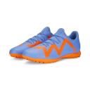 Future Play TT Unisex Football Boots in Blue Glimmer/White/Ultra Orange, Size 10 by Puma
