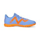 Future Play TT Unisex Football Boots in Blue Glimmer/White/Ultra Orange, Size 8 by Puma
