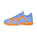 Future Play TT Unisex Football Boots - Youth 8-16 Years in Blue Glimmer/White/Ultra Orange, Size 1 by Puma