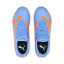 Future Play TT Unisex Football Boots - Youth 8-16 Years in Blue Glimmer/White/Ultra Orange, Size 1 by Puma