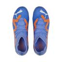 Future Pro FG/AG Unisex Football Boots - Youth 8-16 Years in Blue Glimmer/White/Ultra Orange, Size 3 by Puma