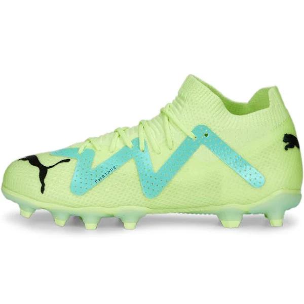 Future Pro FG/AG Unisex Football Boots - Youth 8-16 Years in Fast Yellow/Black/Electric Peppermint, Size 6.5 by Puma