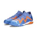 Future Ultimate Cage Unisex Football Boots in Blue Glimmer/White/Ultra Orange, Size 10.5 by Puma