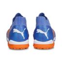 Future Ultimate Cage Unisex Football Boots in Blue Glimmer/White/Ultra Orange, Size 7.5 by Puma