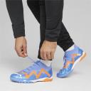 Future Ultimate Cage Unisex Football Boots in Blue Glimmer/White/Ultra Orange, Size 7.5 by Puma