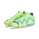 Future Ultimate FG/AG Unisex Football Boots in Fast Yellow/Black/Electric Peppermint, Size 10.5 by Puma