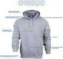 Gildan Big Mens Hooded Sweatshirt | Clothing | Delivery Guaranteed | 30 Day Money Back Guarantee | Free Shipping On All Orders