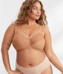 Glamorise MagicLift Natural Shape Support Wire-free Bra - Black 28H 1010 Plus Size Bra - AfterPay Available