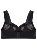 Glamorise MagicLift Natural Shape Support Wire-free Bra - Black 28H 1010 Plus Size Bra - AfterPay Available