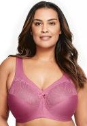 Glamorise MagicLift Natural Shape Support Wire-free Bra - Red Violet 14F 1010 Plus Size Bra - AfterPay Available