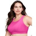 Glamorise No-Bounce Camisole Wire-free Sports Bra - Rose Violet 22C 1066 Plus Size Bra - AfterPay Available