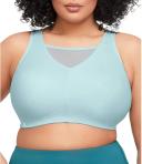 Glamorise No-Bounce Camisole Wire-free Sports Bra - Rose Violet 22C 1066 Plus Size Bra - AfterPay Available