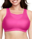 Glamorise No-Bounce Camisole Wire-free Sports Bra - Rose Violet 24C 1066 Plus Size Bra - AfterPay Available