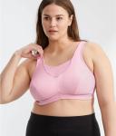 Glamorise No-Bounce Camisole Wire-free Sports Bra - Rose Violet 24C 1066 Plus Size Bra - AfterPay Available