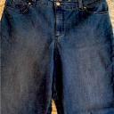 Gloria Vanderbilt Women's Capri Frisco Blue Amanda Split-Hem Capri Jeans - Petite 16P