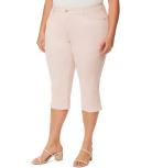 Gloria Vanderbilt Women's Capri Madison Blue Amanda Split-Hem Capri Jeans - Petite 12P