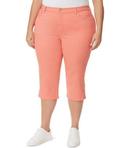 Gloria Vanderbilt Women's Capri Madison Blue Amanda Split-Hem Capri Jeans - Petite 16P