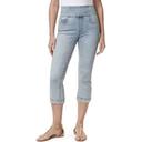 Gloria Vanderbilt Women's Capri Madison Blue Amanda Split-Hem Capri Jeans - Petite 16P