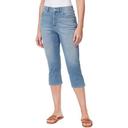 Gloria Vanderbilt Women's Capri Madison Blue Amanda Split-Hem Capri Jeans - Petite 16P