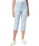 Gloria Vanderbilt Women's Capri Madison Blue Amanda Split-Hem Capri Jeans - Petite 16P
