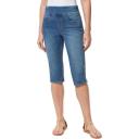 Gloria Vanderbilt Women's Denim Pant and Jean Bethel Dark Wash Amanda Pull-On Capri Jeans 16