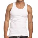 Goyoma 3 Packs Mens 100% Cotton Tank Top White/Black Wife Beater A-Shirt Undershirt
