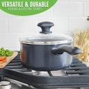 Greenlife Soft Grip Diamond Healthy Ceramic Nonstick 13 Piece Cookware Pots and Pans Set PFAS-Free Dishwasher Safe Black