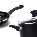 Greenlife Soft Grip Diamond Healthy Ceramic Nonstick 13 Piece Cookware Pots and Pans Set PFAS-Free Dishwasher Safe Black