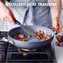 GreenPan Paris Pro Hard Anodized Healthy Ceramic Nonstick, 11" Everyday Frying Pan Skillet With 2 Handles and Stainless Steel Lid, PFAS-Free,