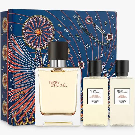 Hermes Terre D'Hermes Coffret: Eau De Toilette Spray 50ml/1.6oz + Hair and Body Shower Gel 40ml/1.35oz + After-Shave Lotion 40ml/1.35oz 3pcs