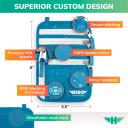 Hero Neck Wallet – RFID Blocking Passport Holder – Easy to Conceal Travel Pouch, Aqua, Compact