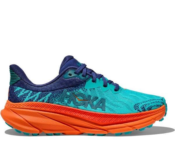 Hoka One One Challenger ATR 7 Wide 'Ceramic Vibrant Orange' Sneakers | Blue | Women's Size 6.5