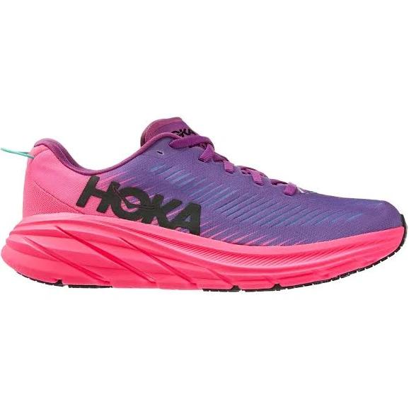 Hoka One One Hoka Rincon 3 Shoe - Beautyberry/Knockout Pink - Womens Ladies Shoes - Womens US 10