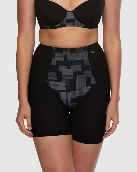 Hush Hush - Women's Shapewear - Eden Geo Medium Control Boyleg Briefs - Size One Size, 14 at The Iconic