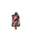 I Love Billy Mendy Black Floral Smooth Black Floral Womens Shoes Dress Heeled Shoes