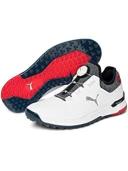 Ignite Articulate Wide Men's Golf Shoes in Peacoat/Silver/Quiet Shade, Size 12 by Puma