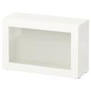 IKEA - BESTÅ Shelf Unit with Glass Door, White/Sindvik White Clear Glass 60x22x38 cm