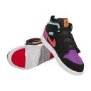 Jordan Boys AJ 1 Mid Alt - Basketball Shoes Black/Total Orange/Aurora Green Size 01.0