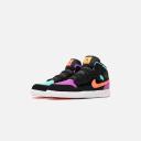 Jordan Boys AJ 1 Mid Alt - Basketball Shoes Black/Total Orange/Aurora Green Size 01.0