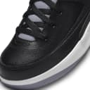 Jordan Kids Air Jordan 2 Retro PS Black Cement Shoes - Size 1.5Y - 001 Black/Cement Grey/Fire red/sail