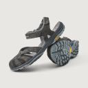 Kathmandu Alda Women's Leather Upper Closed Toe Sandal Walking Travel Shoes Hiking Sandals - Black Grey - UK8 - AfterPay & zipPay Available
