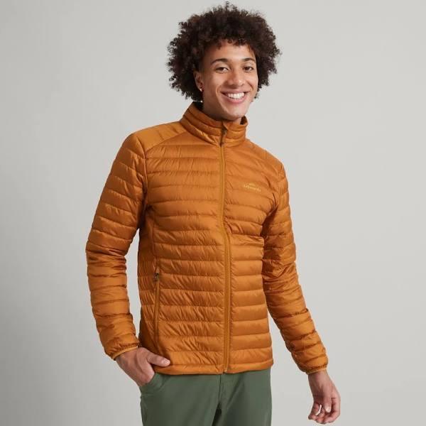 Kathmandu Heli Lightweight Water-Repellent Warm Mens Down Puffer Jacket V3 Men's - Yellow Golden Oak Size Medium - AfterPay & zipPay Available