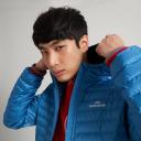 Kathmandu Heli Men's 600 Fill Hooded Lightweight Down Jacket | Blue Puffer Jacket - XXXL