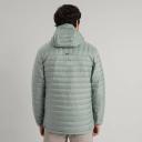 Kathmandu Heli Men's 600 Fill Hooded Lightweight Down Jacket | Green Puffer Jacket - XL