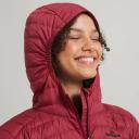 Kathmandu Heli Women Longline Down Puffer Hooded Jacket Warm Outdoor Winter Coat Women's Basic Jacket - Red Rhubarb Size Medium - AfterPay & zipPay